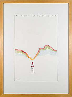 ohne Titel  Buntstift auf Papier 