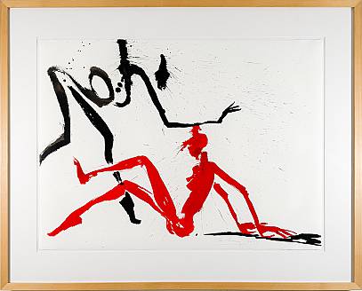 ohne Titel  Gouache auf Papier 