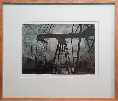 ohne Titel  Übermaltes Foto 