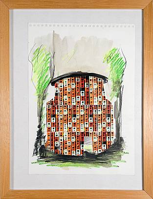 ohne Titel  Mixtechnik auf Papier 