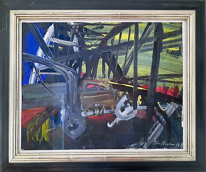 ohne Titel  Acryl auf Papp 
