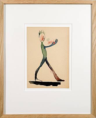 Wurzelmensch  Aquarell auf Papier 